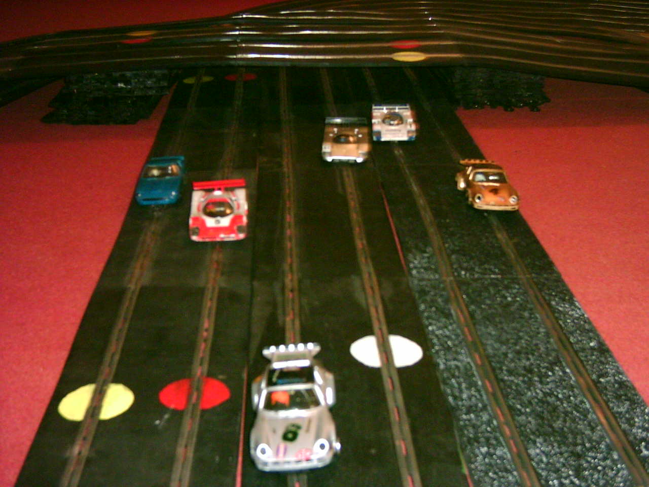 6 lane scalextric!