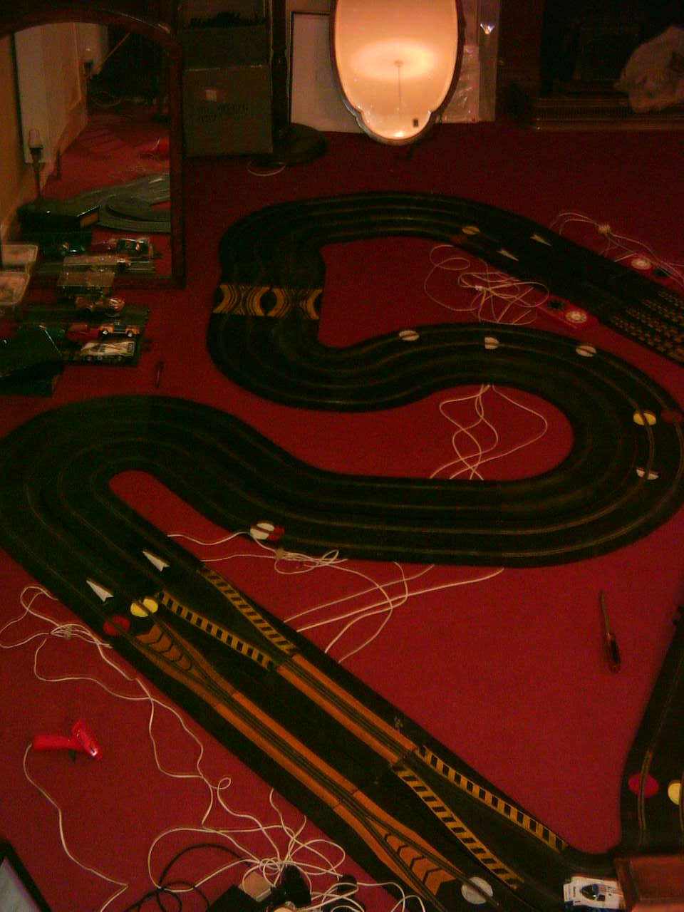 4 lane scalextric track